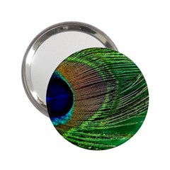 Peacock Feather Macro Peacock Bird 2 25  Handbag Mirrors by Simbadda