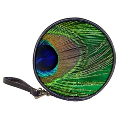 Peacock Feather Macro Peacock Bird Classic 20-cd Wallets by Simbadda