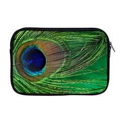 Peacock Feather Macro Peacock Bird Apple Macbook Pro 17  Zipper Case by Simbadda