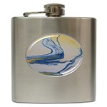 SUN AND WATER Hip Flask (6 oz) Front