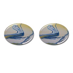 Sun And Water Cufflinks (oval) by WILLBIRDWELL