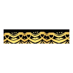 Black Vintage Background With Golden Swirls By Flipstylez Designs Velvet Scrunchie