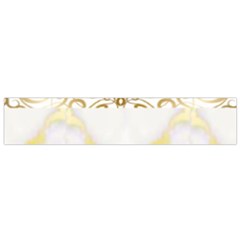 Ivory Marble  In Gold By Flipstylez Designs Small Flano Scarf