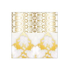 Ivory Marble  In Gold By Flipstylez Designs Satin Bandana Scarf by flipstylezfashionsLLC