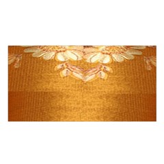 Golden Sunrise Pattern Flowers By Flipstylez Designs Satin Shawl by flipstylezfashionsLLC