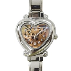 Hazy Time Heart Italian Charm Watch by DeneWestUK