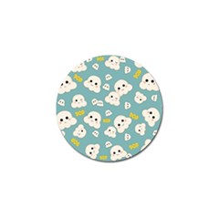 Cute Kawaii Popcorn Pattern Golf Ball Marker (4 Pack) by Valentinaart