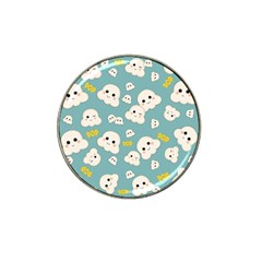 Cute Kawaii Popcorn Pattern Hat Clip Ball Marker (10 Pack) by Valentinaart