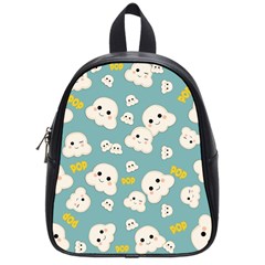 Cute Kawaii Popcorn Pattern School Bag (small) by Valentinaart