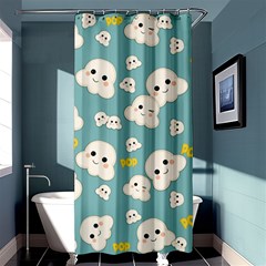 Cute Kawaii Popcorn Pattern Shower Curtain 36  X 72  (stall)  by Valentinaart