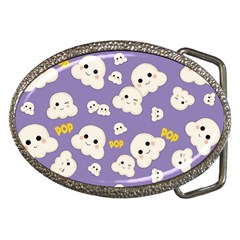 Cute Kawaii Popcorn Pattern Belt Buckles by Valentinaart