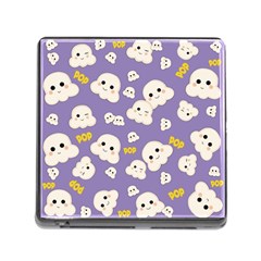 Cute Kawaii Popcorn Pattern Memory Card Reader (square 5 Slot) by Valentinaart