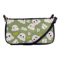 Cute Kawaii Popcorn Pattern Shoulder Clutch Bag by Valentinaart