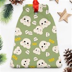 Cute Kawaii Popcorn pattern Bell Ornament (Two Sides) Back