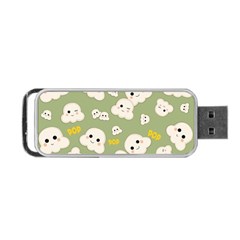 Cute Kawaii Popcorn Pattern Portable Usb Flash (two Sides) by Valentinaart