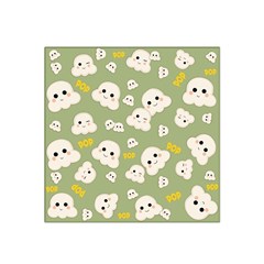 Cute Kawaii Popcorn Pattern Satin Bandana Scarf by Valentinaart