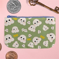 Cute Kawaii Popcorn Pattern Large Coin Purse by Valentinaart