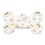 Cute Kawaii Popcorn pattern Dog Tag Bone (One Side) Front