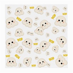 Cute Kawaii Popcorn Pattern Medium Glasses Cloth (2-side) by Valentinaart