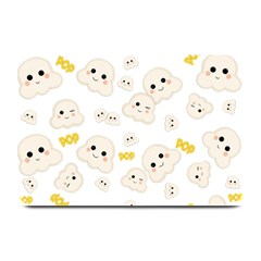 Cute Kawaii Popcorn Pattern Plate Mats by Valentinaart