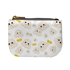 Cute Kawaii Popcorn Pattern Mini Coin Purse by Valentinaart