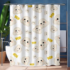 Cute Kawaii Popcorn Pattern Shower Curtain 60  X 72  (medium)  by Valentinaart