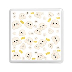 Cute Kawaii Popcorn Pattern Memory Card Reader (square) by Valentinaart