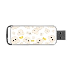 Cute Kawaii Popcorn Pattern Portable Usb Flash (one Side) by Valentinaart