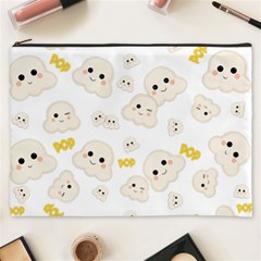 Cute Kawaii Popcorn Pattern Cosmetic Bag (xxxl) by Valentinaart