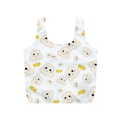 Cute Kawaii Popcorn Pattern Full Print Recycle Bag (s) by Valentinaart