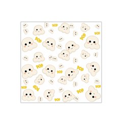 Cute Kawaii Popcorn Pattern Satin Bandana Scarf by Valentinaart