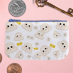 Cute Kawaii Popcorn Pattern Large Coin Purse by Valentinaart