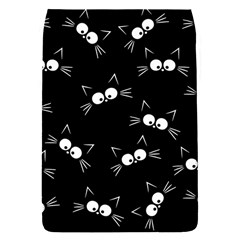 Cute Black Cat Pattern Removable Flap Cover (s) by Valentinaart