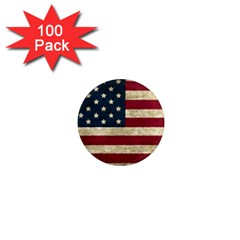 Vintage American Flag 1  Mini Magnets (100 Pack)  by Valentinaart