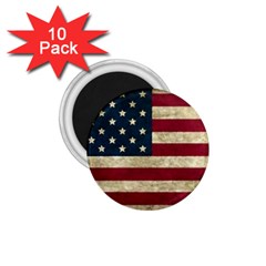 Vintage American Flag 1 75  Magnets (10 Pack)  by Valentinaart