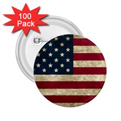 Vintage American Flag 2 25  Buttons (100 Pack)  by Valentinaart