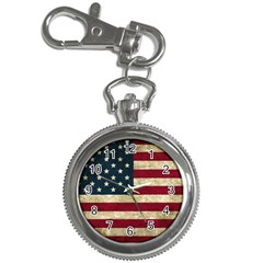 Vintage American Flag Key Chain Watches by Valentinaart