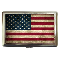 Vintage American Flag Cigarette Money Case by Valentinaart