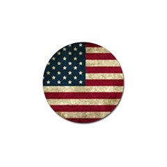 Vintage American Flag Golf Ball Marker by Valentinaart