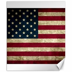 Vintage American Flag Canvas 8  X 10  by Valentinaart