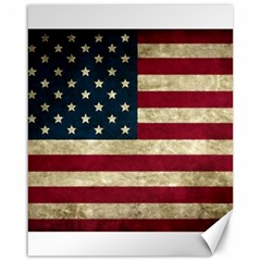 Vintage American Flag Canvas 16  X 20  by Valentinaart