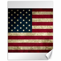 Vintage American Flag Canvas 18  X 24  by Valentinaart