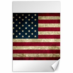 Vintage American Flag Canvas 20  X 30  by Valentinaart