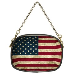 Vintage American Flag Chain Purse (one Side) by Valentinaart