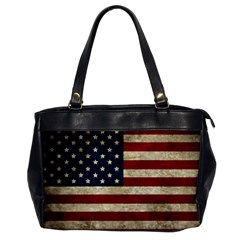 Vintage American Flag Oversize Office Handbag by Valentinaart