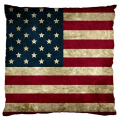 Vintage American Flag Standard Flano Cushion Case (two Sides) by Valentinaart