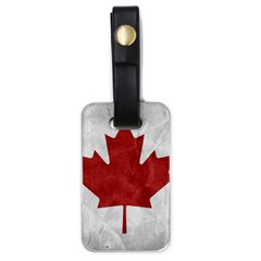 Canada Grunge Flag Luggage Tags (one Side)  by Valentinaart