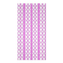 Circles Lines Light Pink White Pattern Shower Curtain 36  X 72  (stall)  by BrightVibesDesign