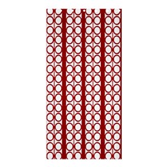 Circles Lines Red White Pattern Shower Curtain 36  X 72  (stall) 