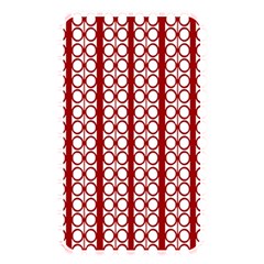 Circles Lines Red White Pattern Memory Card Reader (rectangular) by BrightVibesDesign